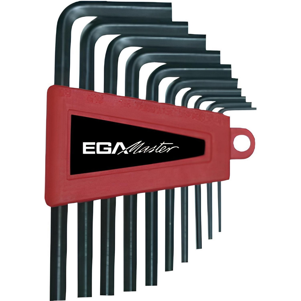 Hex Key Sets, Tool Type: Hexagonal Key , Handle Type: L-Handle , Hex Size Range (mm): 1.5 - 10 , Material: Chromium-Vanadium Steel  MPN:61500