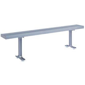 Lyon Locker Bench Aluminum Top & Pedestals NF5824 - 72