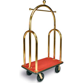 CSL HD Trident Bellman Cart 3533BK-080-RED Titanium Red Carpet Black Bumper 8