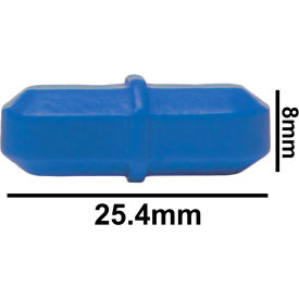 Bel-Art Spinbar Teflon Octagon Magnetic Stirring Bar 25.4 x 8mm Blue 371090012