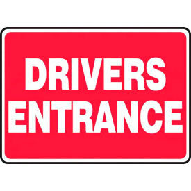 AccuformNMC™ Drivers Entrance Delivery Location Sign Plastic 10