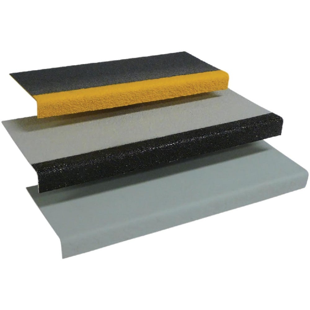 Grating, Stair Treads & Step Bars, Material: Fiberglass Reinforced Plastic , Stair Tread Type: Stair Treads , Surface Texture: Grit , Overall Length: 36.00in  MPN:254210.04