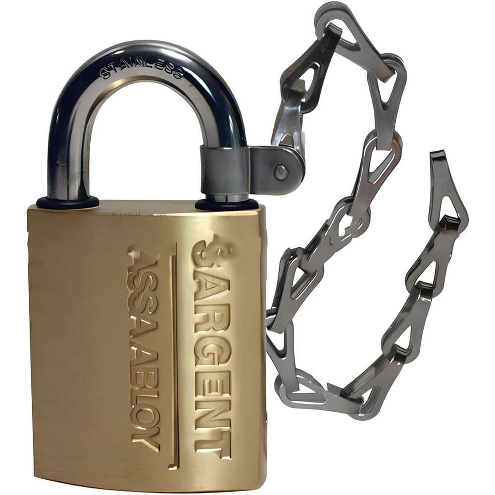 Padlocks, Key Type: Keyed Different , Shackle Type: Extended Shackle , Body Material: Brass , Shackle Material: Stainless Steel , Shackle Clearance: 2 (Inch) MPN:758-2-LA