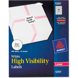 Avery® High-Visibility Round Laser Labels 1-2/3