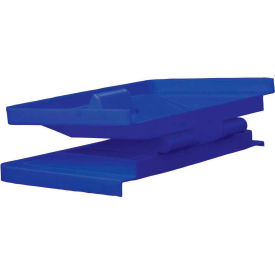 Royal Basket Trucks® Poly Hinged Lid 8 Bu Blue - R08-BLX-LDN R08-BLX-LDN