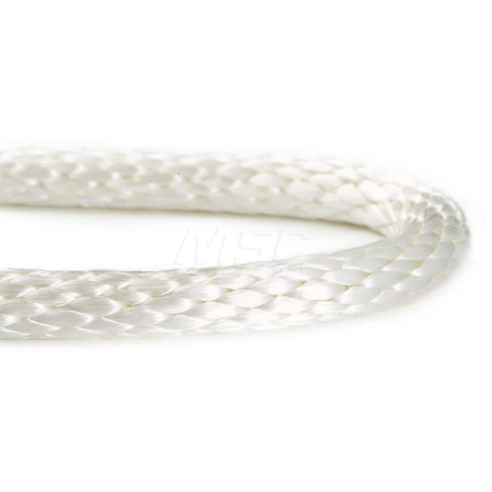 Rope, Rope Construction: Solid Braid , Material: Nylon , Work Load Limit: 50lb , Color: White , Maximum Temperature (F) ( - 0 Decimals): 295.000  MPN:710100-00500-0