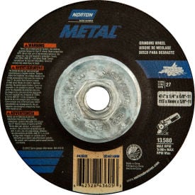 Norton 66252843605 Metal Grinding Wheel 4-1/2