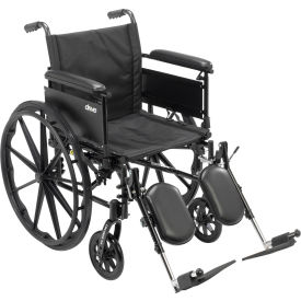 Cruiser X4 Wheelchair with Adjustable Detachable Full Arms Elevating Leg Rests 20