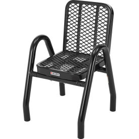 GoVets™ Outdoor Dining Chair Expanded Metal Black 115348