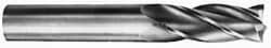 Square End Mill: 3/16'' Dia, 5/8'' LOC, 3/16'' Shank Dia, 2'' OAL, 2 Flutes, Solid Carbide MPN:12118750A