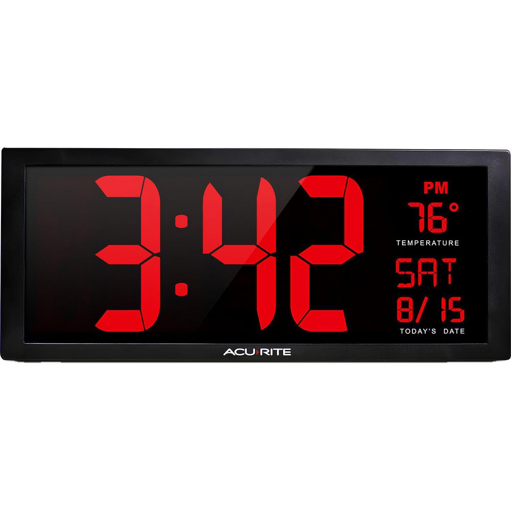 Clocks & Multi-Function Clocks, Type: Digital , Color: Red MPN:75127A1