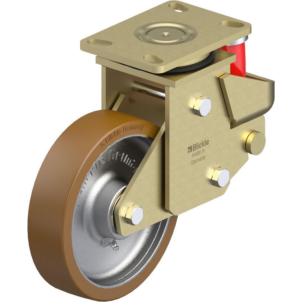 Top Plate Casters, Mount Type: Plate , Number of Wheels: 1.000 , Wheel Diameter (Inch): 4 , Wheel Material: Rubber , Wheel Width (Inch): 1-1/4  MPN:910530