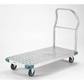 GoVets™ Aluminum Diamond Deck Platform Truck 48x24 1000 Lb. Cap. 5