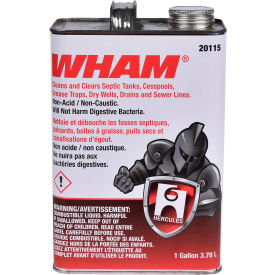 Hercules WHAM® Drain And Waste System Cleaner Gallon Can 6 Cans - 20115 - Pkg Qty 6 20115