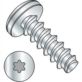 #2 x 3/8 6 Lobe Pan Plastite Alternative 48-2 Fully Threaded Zinc Bake And Wax - Pkg of 10000 0206LTP