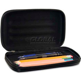 Innovative Storage Designs AVT-67000 Large Soft-Sided Pencil Case Fabric with Zipper Closure Black AVT-67000