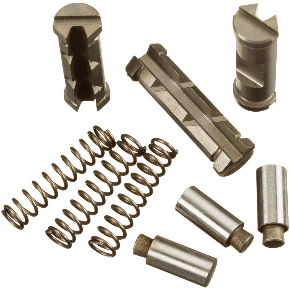 Pipe Threading Machine Accessories, Includes: (3) Jaws, (3) Springs MPN:97365