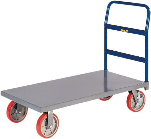 Platform Truck: 3,600 lb Capacity, Steel Deck, 24