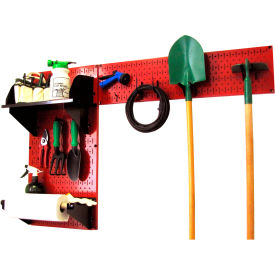 Wall Control Pegboard Garden Tool Board Organizer Red/Black 48