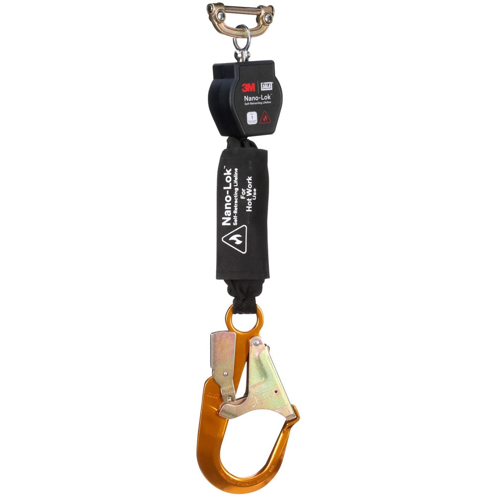 Self-Retracting Lanyards, Lifelines & Fall Limiters, Length (Feet): 6.000 , Housing Material: Thermoplastic , Unit Connector: Single Pin Connector  MPN:7100325444