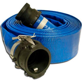 Apache Hose & Belting PVC Lay Flat Discharge Hose w/ C x E Poly Cam & Groove Fittings 2