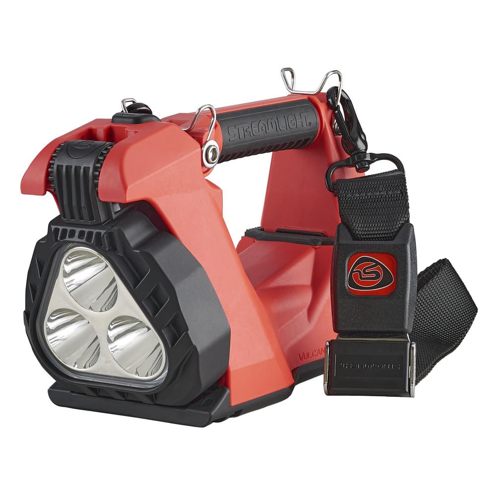 Vulcan Clutch[REG] Orange Rechargeable Lantern with Clamping Handle and Swivel Neck MPN:44360