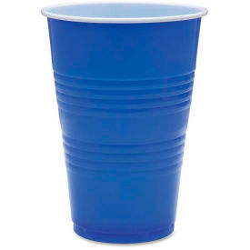 Genuine Joe Plastic Party Cups 16 Oz. 50/Pack Blue GJO11250