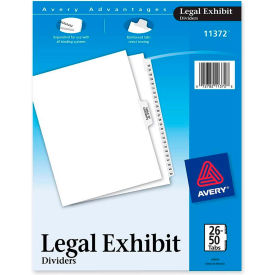 Avery Premium Collated Legal Exhibit Divider Printed 26 to 50 8.5