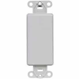 Leviton 80414-GY QuickPort Decora Multimedia Blank Insert Gray - Pkg Qty 5 80414-GY