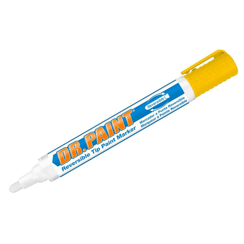 Markers & Paintsticks, Marker Type: Liquid Paint Marker, Tip Shape: Bullet, Chisel, Color: Yellow, Ink Type: Xylene-free, Water Base, Fade Resistant MPN:10836