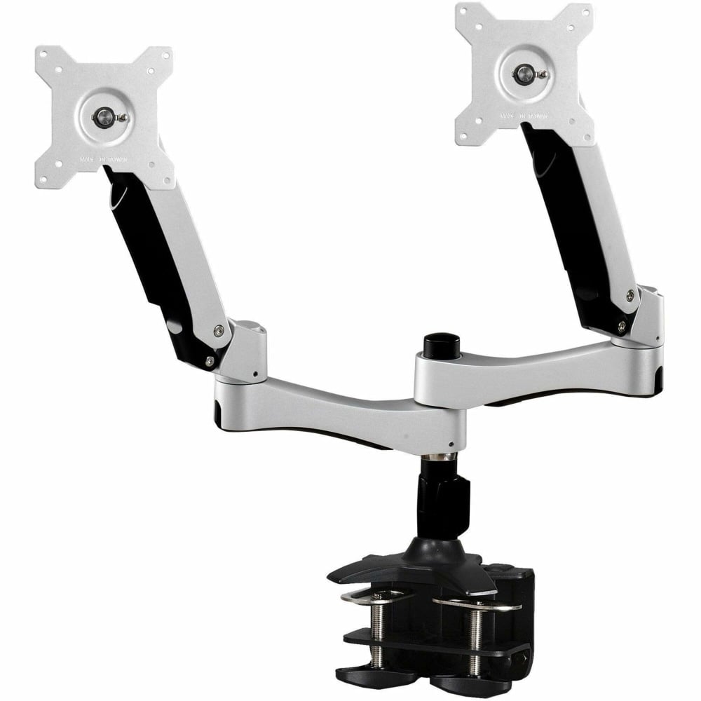 Amer Mounts Dual Articulating Monitor Arm. Supports two 15in-26in LCD/LED Flat Panel Screens - Supports up to 22lb monitors, +90/- 20 degree tilt and VESA 75/100 MPN:AMR2AC