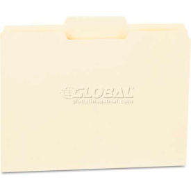 Universal® File Folders 1/3 Cut Second Position One-Ply Top Tab Letter Manila 100/Box UNV12122***