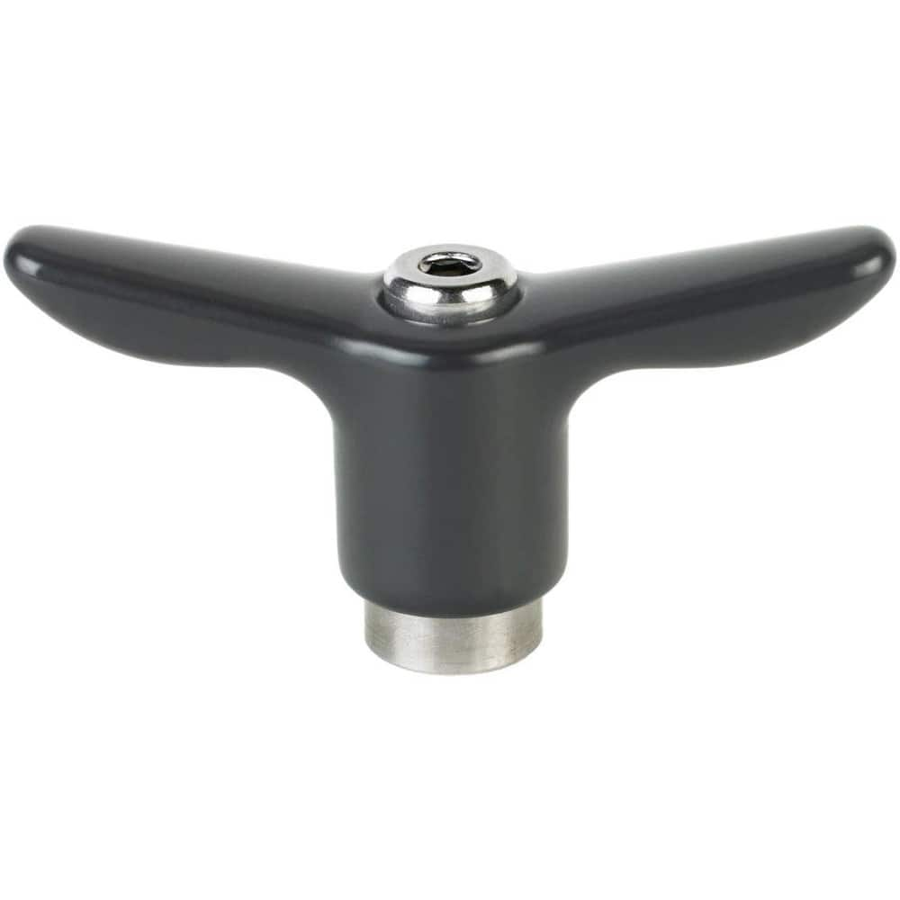 Adjustable Clamping Handles, Connection Type: Threaded Hole , Handle Type: T-Handle , Mount Type: Threaded Hole , Handle Length: 92.00  MPN:THP-209SS