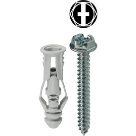 L.H.Dottie® Triple Grip Anchor Kit w/ Combo Hex Head Screw #8 Tuff Pack 201 Pieces TG8KHXTP