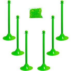 Mr. Chain Light Duty Plastic Stanchion Kit With 2