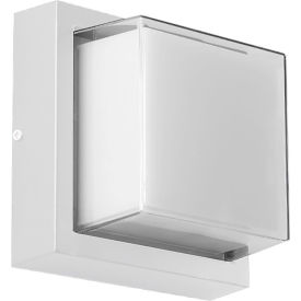 Sunlite® LED Square Modern Outdoor Wall Sconce Light Fixture 12W 850 Lumens 90 CRI White 85112-SU