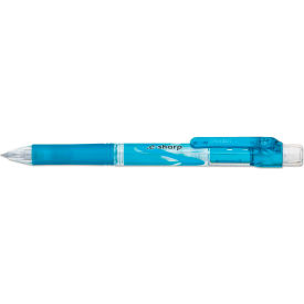 Pentel® .e-Sharp Mechanical Pencil 0.5 mm HB (#2.5) Black Lead Sky Blue Barrel Dozen AZ125S