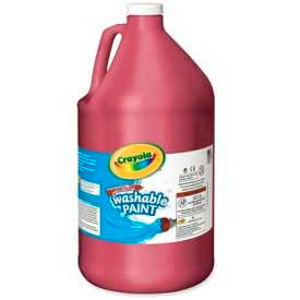 Crayola® Washable Paint Nontoxic 1 Gallon Red 542128038