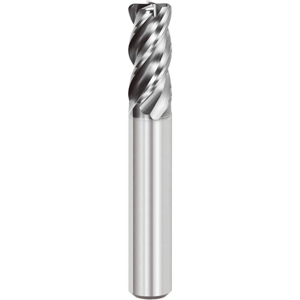 Corner Radius & Corner Chamfer End Mills, Mill Diameter (Inch): 1/2 , Mill Diameter (Decimal Inch): 0.5000 , Number Of Flutes: 4 , Length of Cut (Inch): 1-1/8  MPN:657491