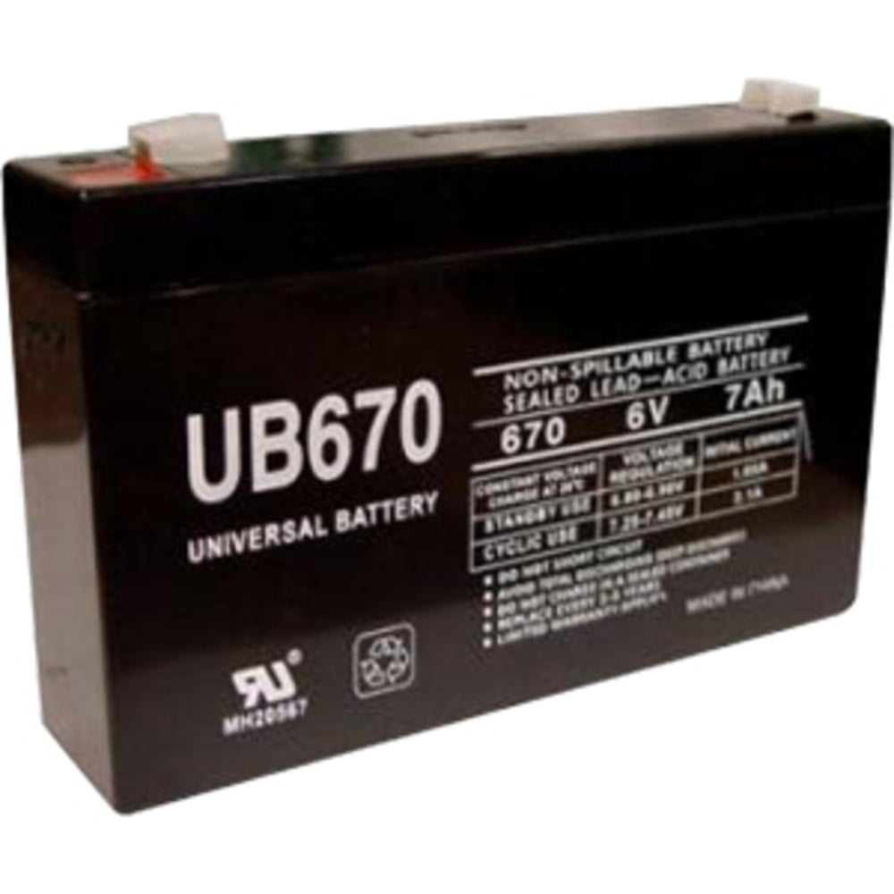 eReplacements UB670 - UPS battery - 1 x battery - lead acid - 7 Ah - for APC PowerStack 250VA, 450VA (Min Order Qty 3) MPN:UB670-ER