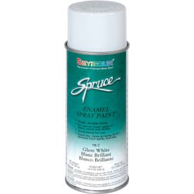 Spruce General Use Spray Paint 16 Oz. Gloss White 12 Cans/Case - 98-2 98-2