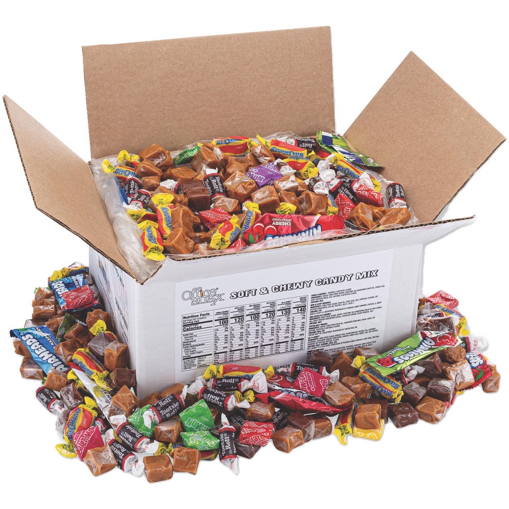 Snacks, Cookies, Candy & Gum, Snack Type: Chewy Candy , Flavor: Assorted , Container Size: 5lb , Container Type: Carton  MPN:OFX00656