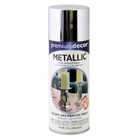 Premium Dcor Decorative Metallic Spray 12 oz. Aerosol Can Chrome Metallic - 329276 329276