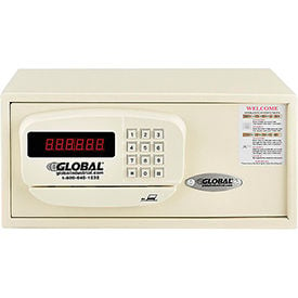GoVets™ Personal Hotel Safe Electronic Lock w/Card Slot 15Wx10Dx7H Keyed Alike WHT 383A493