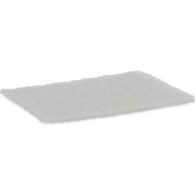 Boardwalk® Light-Duty Scour Pad White 6 x 9 White 20/case BWK198