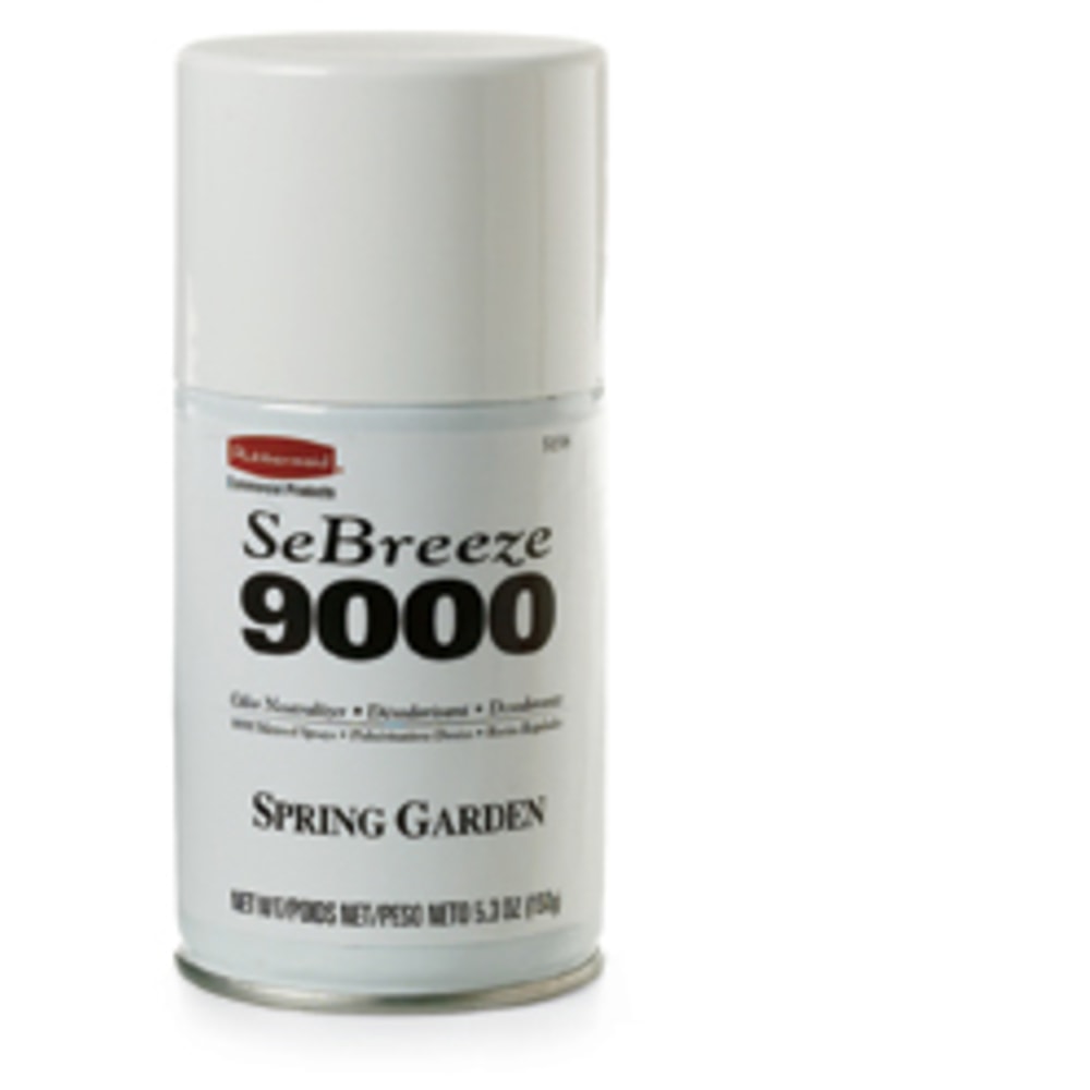 Rubbermaid SeBreeze 9000 Odor Neutralizer Aerosol Canisters, Spring Garden Scent, 48 Oz, Pack Of 4 Canisters MPN:5158000000CT