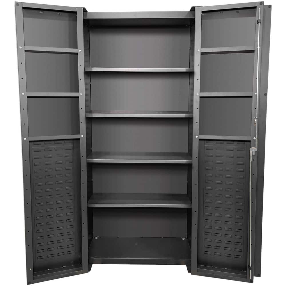 Storage Cabinets, Cabinet Material: Steel , Width (Inch): 36 , Depth (Inch): 24 , Height (Inch): 78 , Color: Gray  MPN:F89105
