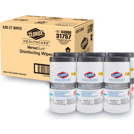 Clorox® Versasure Cleaner Disinfectant Wipes 1-Ply White 85/Canister 6 Canisters/Carton 31757