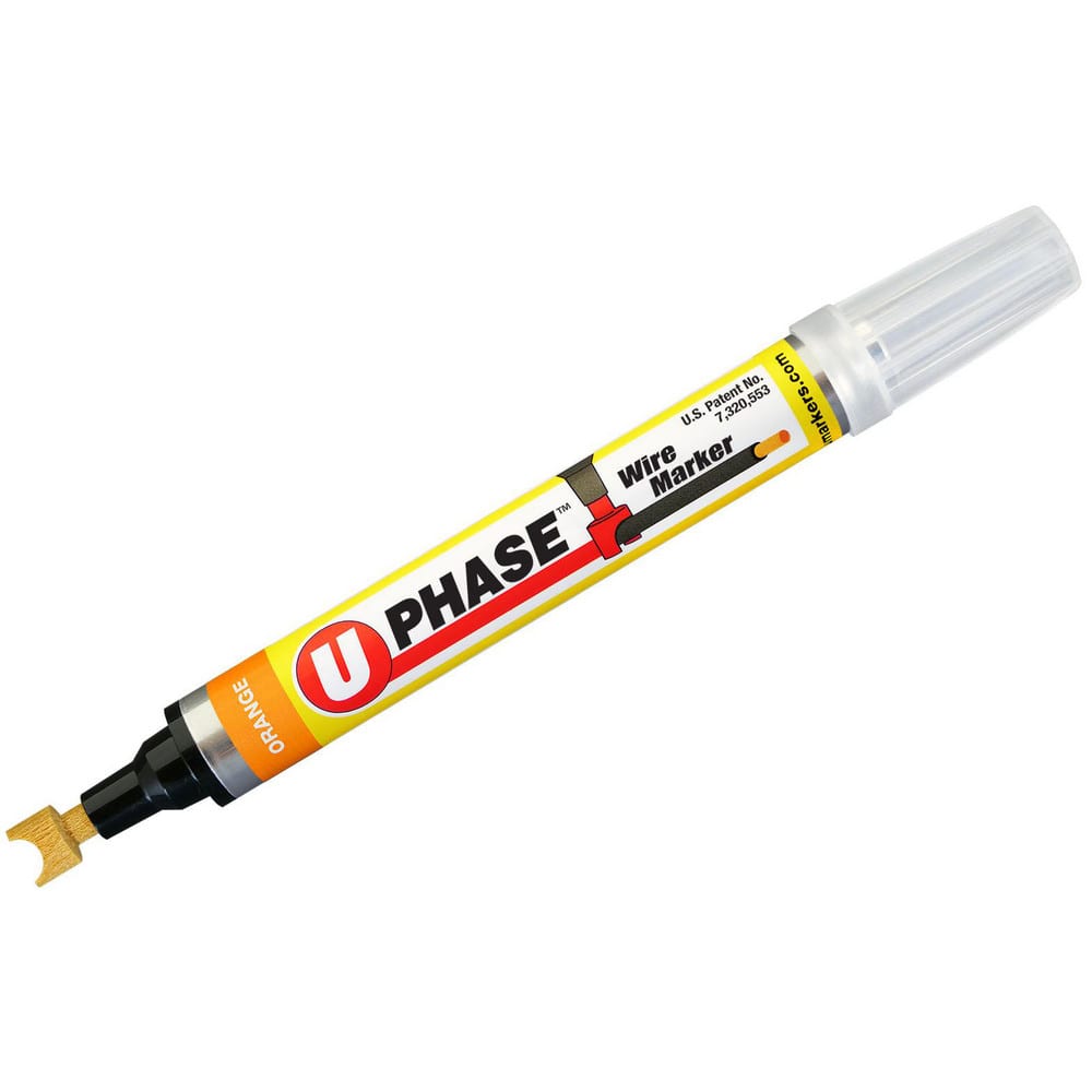 Markers & Paintsticks, Marker Type: Liquid Paint Marker, Tip Shape: Curved, Color: Orange, Ink Type: Xylene-free, Alcohol Base, Fade Resistant, Water Resistant MPN:10707PPM