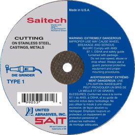 United Abrasives - Sait 23169 Cut Off Wheel Type 1 Saitech 4